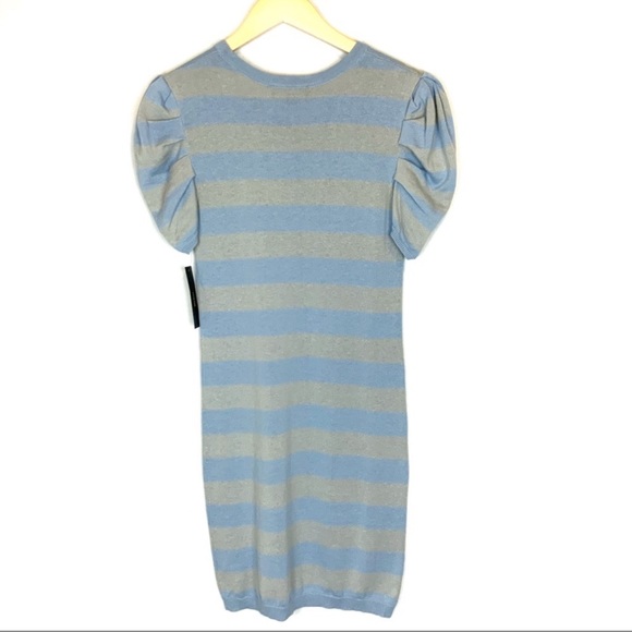 NWT Lulu’s Rylie Light Blue Striped Sweater Dress - Picture 8 of 11